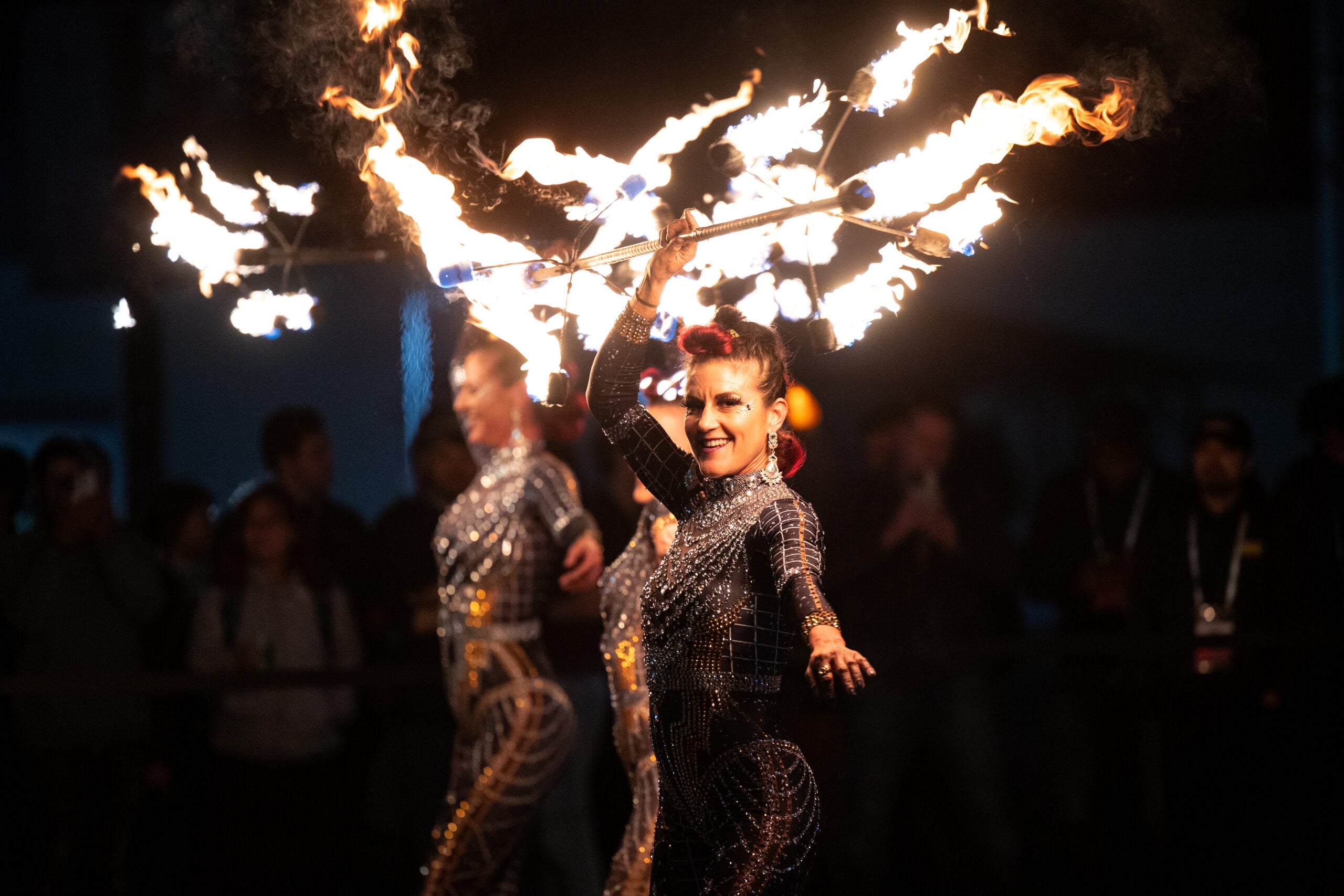PyTorch Conference Fire Dance
